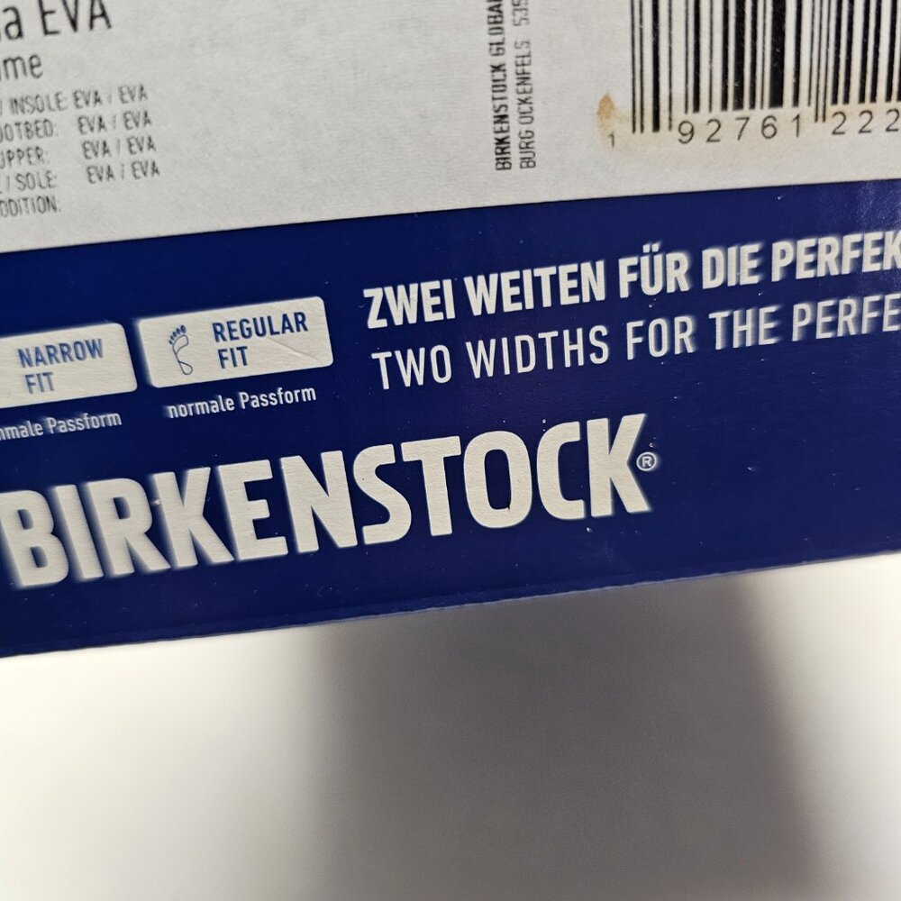 New Birkenstock Women Arizona EVA Faded Lime Waterproof Pool Slide Sandals 10 41 - Picture 4 of 8